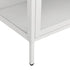 Lady Jillian -  Display Cabinet White 90x40x180 cm Steel and Tempered Glass